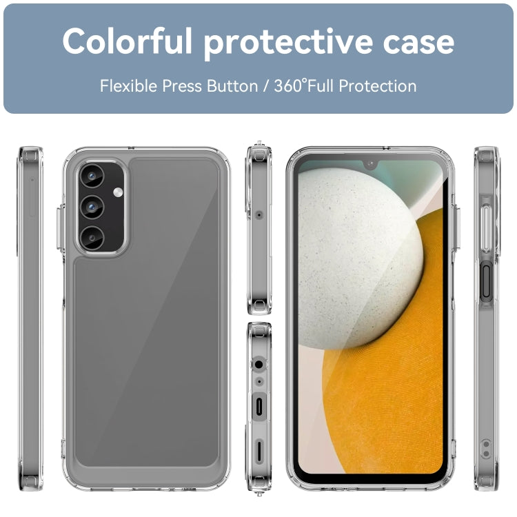 For Samsung Galaxy A15 Colorful Series Acrylic Hybrid TPU Phone Case(Transparent) by buy2fix