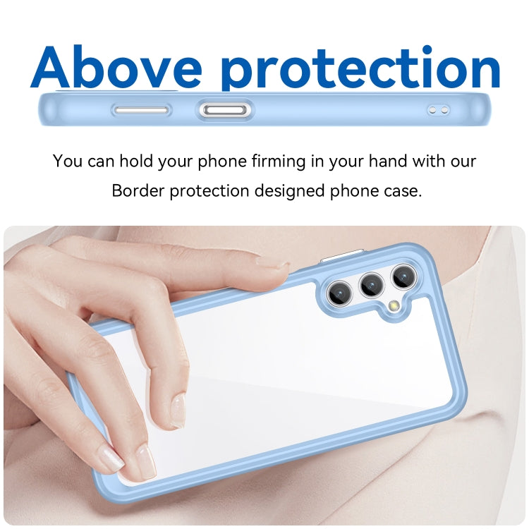For Samsung Galaxy Jump 3 Colorful Series Acrylic Hybrid TPU Phone Case(Blue) by buy2fix