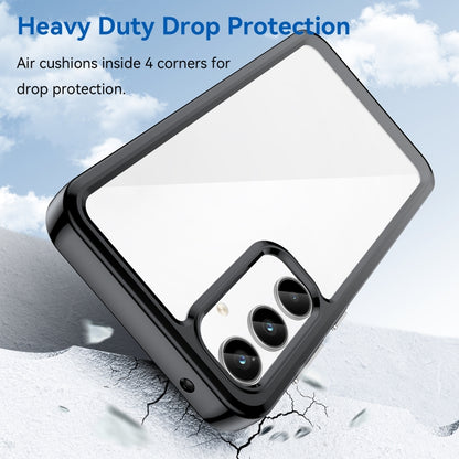 For Samsung Galaxy A35 Colorful Series Acrylic Hybrid TPU Phone Case(Black) by buy2fix