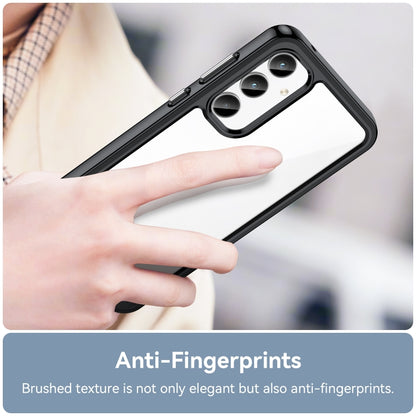 For Samsung Galaxy A35 Colorful Series Acrylic Hybrid TPU Phone Case(Black) by buy2fix