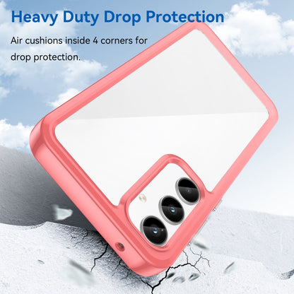 For Samsung Galaxy A35 Colorful Series Acrylic Hybrid TPU Phone Case(Red) by buy2fix