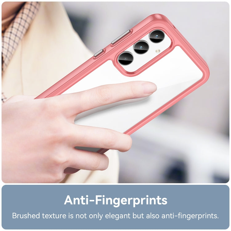 For Samsung Galaxy A35 Colorful Series Acrylic Hybrid TPU Phone Case(Red) by buy2fix