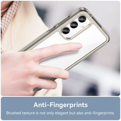 For Samsung Galaxy A35 Colorful Series Acrylic Hybrid TPU Phone Case(Transparent Grey) by buy2fix