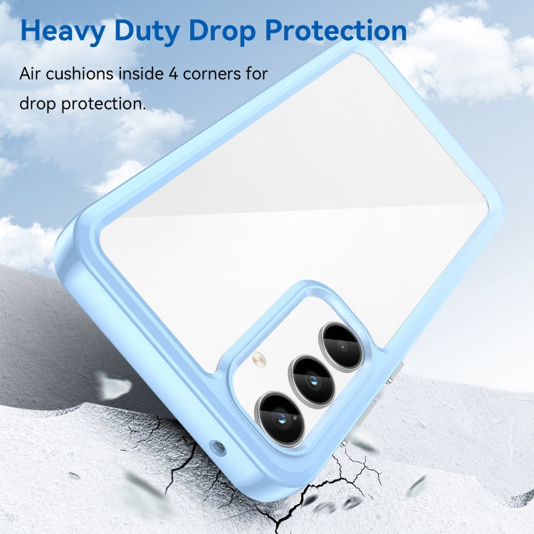 For Samsung Galaxy A55 Colorful Series Acrylic Hybrid TPU Phone Case(Blue) by buy2fix