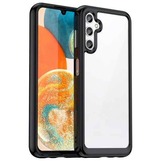 For Samsung Galaxy M44 5G Colorful Series Acrylic Hybrid TPU Phone Case(Black)