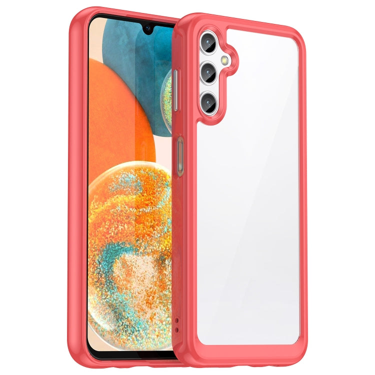 For Samsung Galaxy M44 5G Colorful Series Acrylic Hybrid TPU Phone Case(Red) by buy2fix