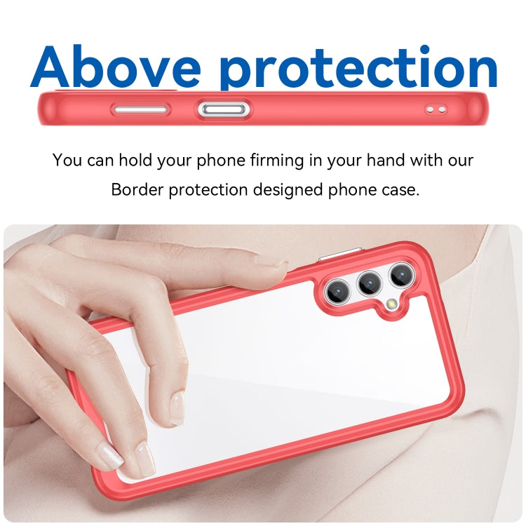 For Samsung Galaxy M44 5G Colorful Series Acrylic Hybrid TPU Phone Case(Red) by buy2fix