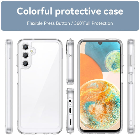 For Samsung Galaxy M44 5G Colorful Series Acrylic Hybrid TPU Phone Case(Transparent) by buy2fix