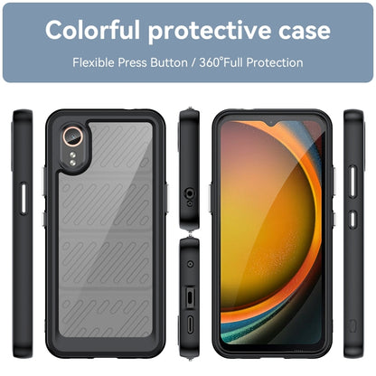 For Samsung Galaxy XCover 7 Colorful Series Acrylic Hybrid TPU Phone Case(Black) by buy2fix