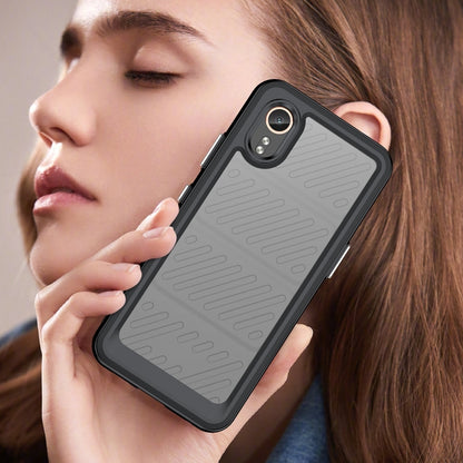 For Samsung Galaxy XCover 7 Colorful Series Acrylic Hybrid TPU Phone Case(Black) by buy2fix