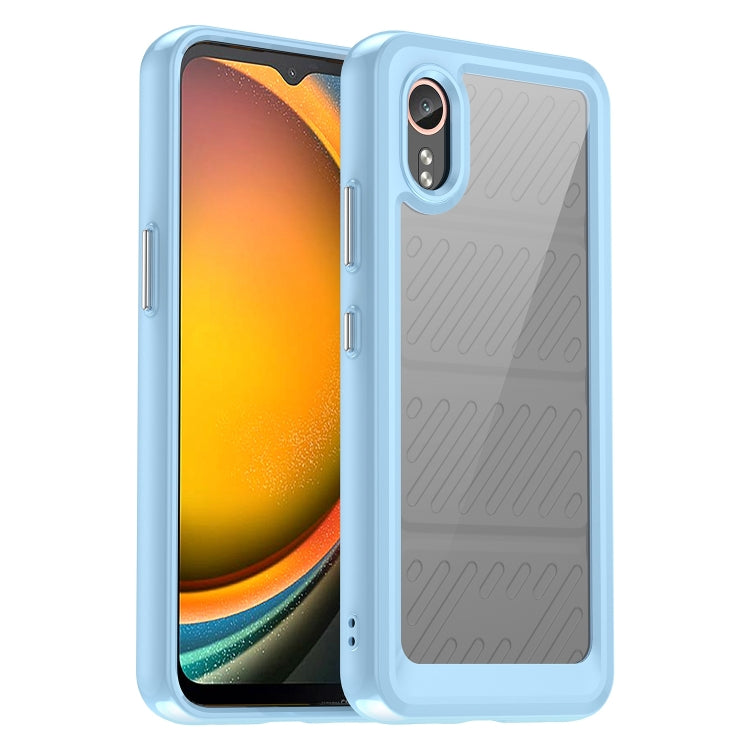For Samsung Galaxy XCover 7 Colorful Series Acrylic Hybrid TPU Phone Case(Blue) by buy2fix