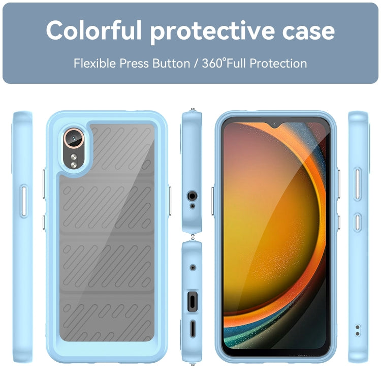 For Samsung Galaxy XCover 7 Colorful Series Acrylic Hybrid TPU Phone Case(Blue) by buy2fix