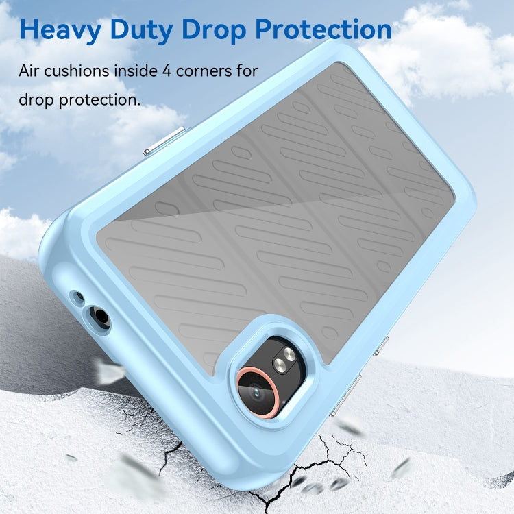 For Samsung Galaxy XCover 7 Colorful Series Acrylic Hybrid TPU Phone Case(Blue) by buy2fix