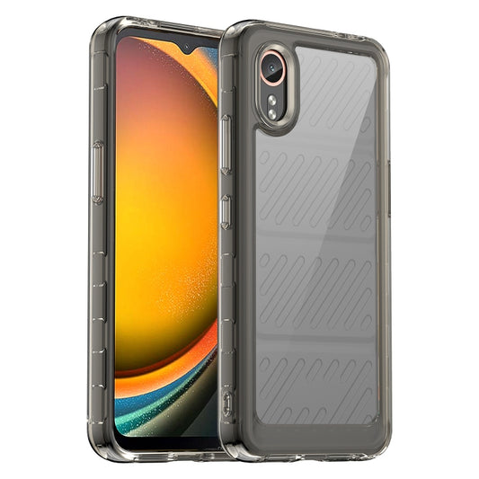 For Samsung Galaxy XCover 7 Colorful Series Acrylic Hybrid TPU Phone Case(Transparent Grey) by buy2fix