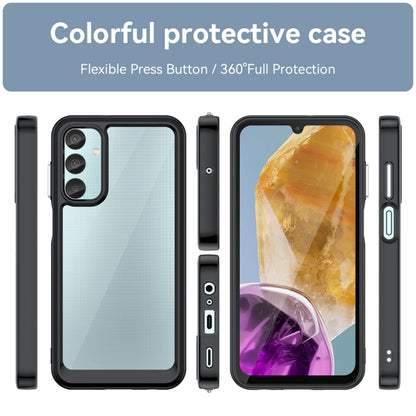 For Samsung Galaxy F15 Colorful Series Acrylic Hybrid TPU Phone Case(Black) by buy2fix