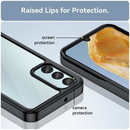 For Samsung Galaxy F15 Colorful Series Acrylic Hybrid TPU Phone Case(Black) by buy2fix