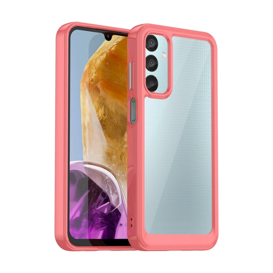 For Samsung Galaxy F15 Colorful Series Acrylic Hybrid TPU Phone Case(Red)