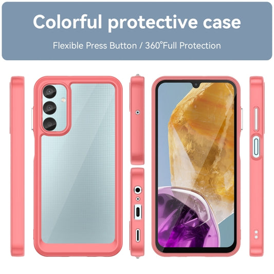 For Samsung Galaxy F15 Colorful Series Acrylic Hybrid TPU Phone Case(Red) by buy2fix