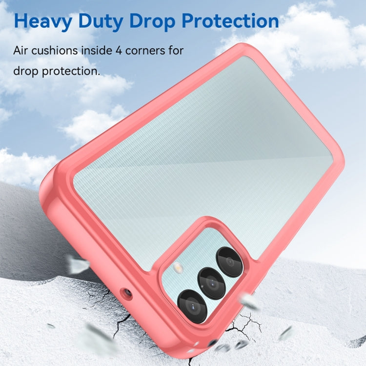 For Samsung Galaxy F15 Colorful Series Acrylic Hybrid TPU Phone Case(Red) by buy2fix