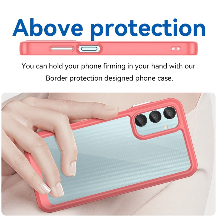 For Samsung Galaxy F15 Colorful Series Acrylic Hybrid TPU Phone Case(Red) by buy2fix