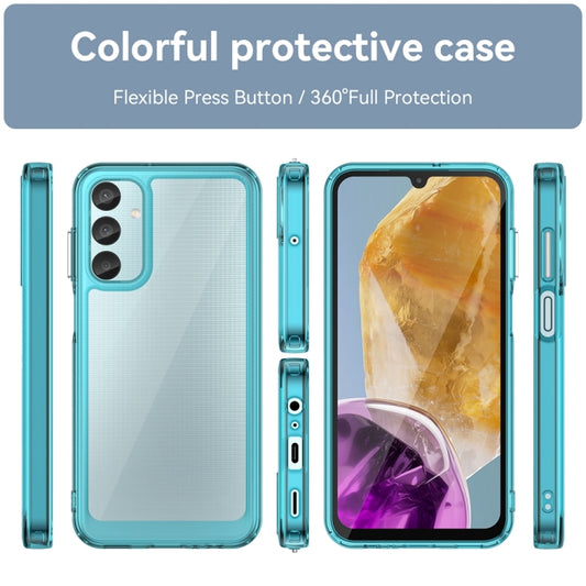 For Samsung Galaxy F15 Colorful Series Acrylic Hybrid TPU Phone Case(Transparent Blue) by buy2fix