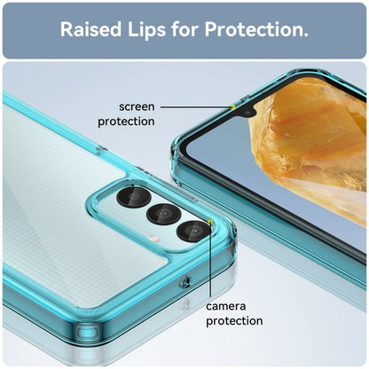 For Samsung Galaxy F15 Colorful Series Acrylic Hybrid TPU Phone Case(Transparent Blue) by buy2fix