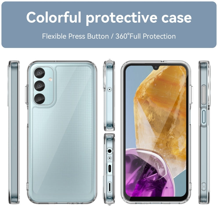 For Samsung Galaxy F15 Colorful Series Acrylic Hybrid TPU Phone Case(Transparent) by buy2fix