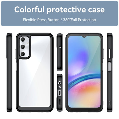 For Samsung Galaxy M14 4G Colorful Series Acrylic Hybrid TPU Phone Case(Black) by buy2fix