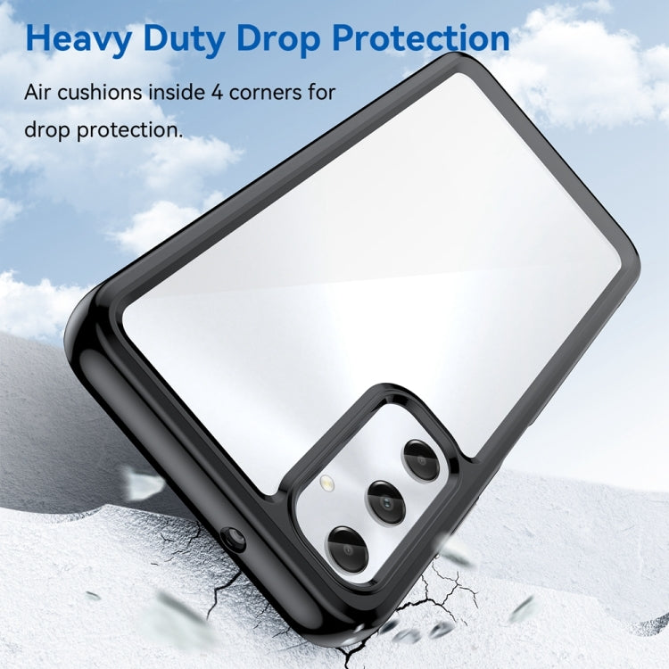 For Samsung Galaxy M14 4G Colorful Series Acrylic Hybrid TPU Phone Case(Black) by buy2fix