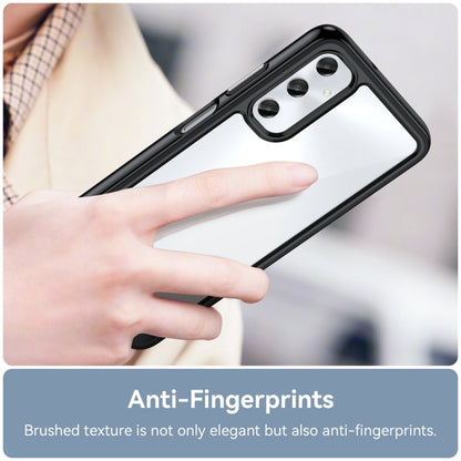 For Samsung Galaxy M14 4G Colorful Series Acrylic Hybrid TPU Phone Case(Black) by buy2fix