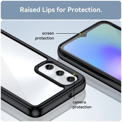 For Samsung Galaxy M14 4G Colorful Series Acrylic Hybrid TPU Phone Case(Black) by buy2fix