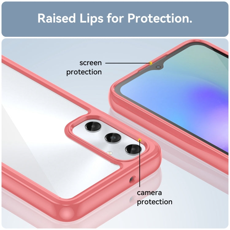 For Samsung Galaxy M14 4G Colorful Series Acrylic Hybrid TPU Phone Case(Red) by buy2fix