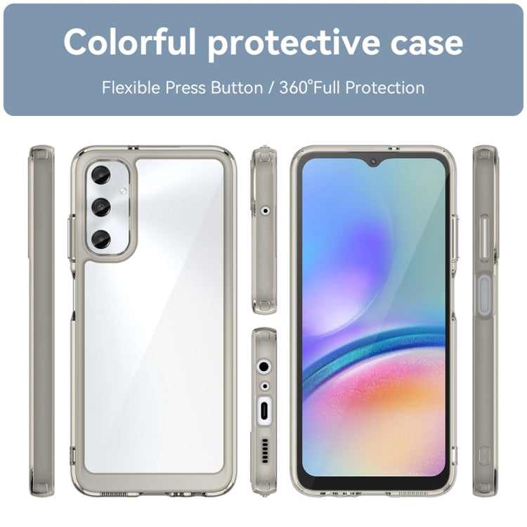 For Samsung Galaxy M14 4G Colorful Series Acrylic Hybrid TPU Phone Case(Transparent Grey) by buy2fix
