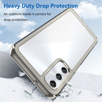 For Samsung Galaxy M14 4G Colorful Series Acrylic Hybrid TPU Phone Case(Transparent Grey) by buy2fix