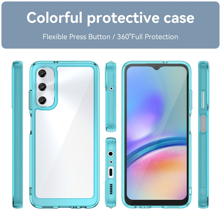 For Samsung Galaxy M14 4G Colorful Series Acrylic Hybrid TPU Phone Case(Transparent Blue) by buy2fix
