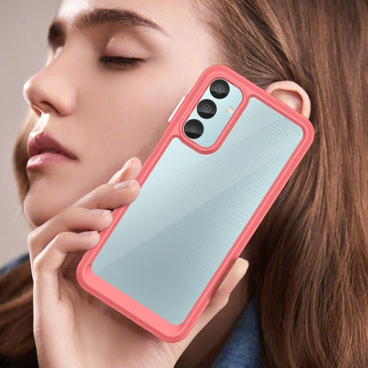 For Samsung Galaxy M15 Colorful Series Acrylic Hybrid TPU Phone Case(Red) by buy2fix