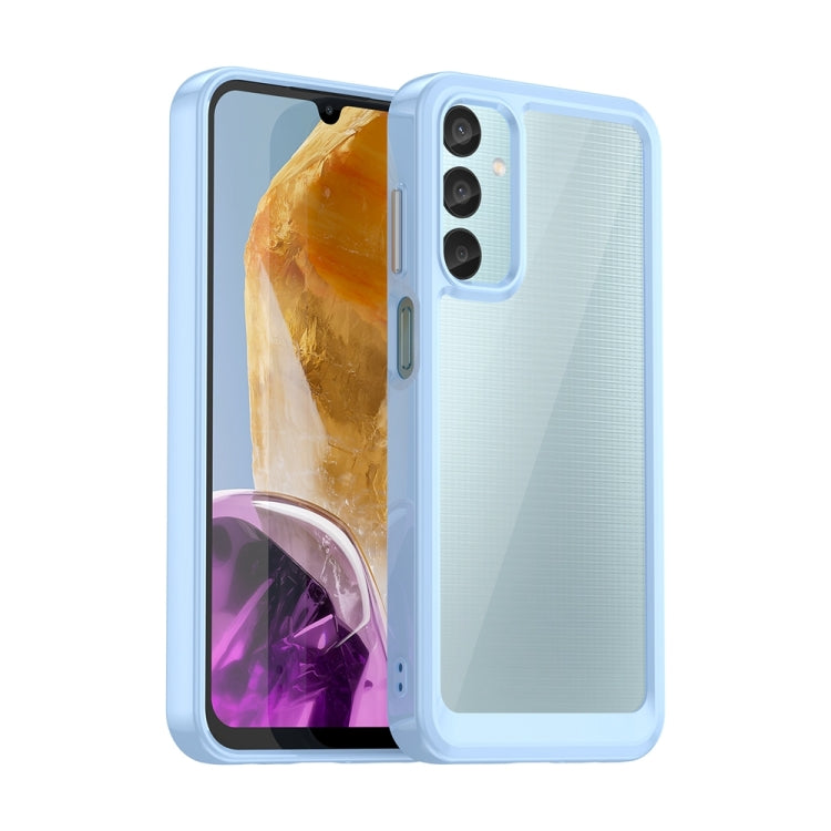 For Samsung Galaxy M15 Colorful Series Acrylic Hybrid TPU Phone Case(Blue) by buy2fix