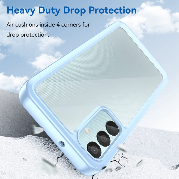 For Samsung Galaxy M15 Colorful Series Acrylic Hybrid TPU Phone Case(Blue) by buy2fix