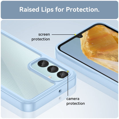 For Samsung Galaxy M15 Colorful Series Acrylic Hybrid TPU Phone Case(Blue) by buy2fix