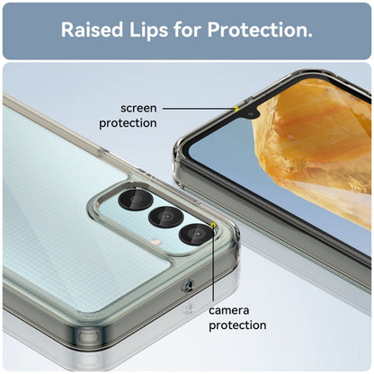 For Samsung Galaxy M15 Colorful Series Acrylic Hybrid TPU Phone Case(Transparent Grey) by buy2fix