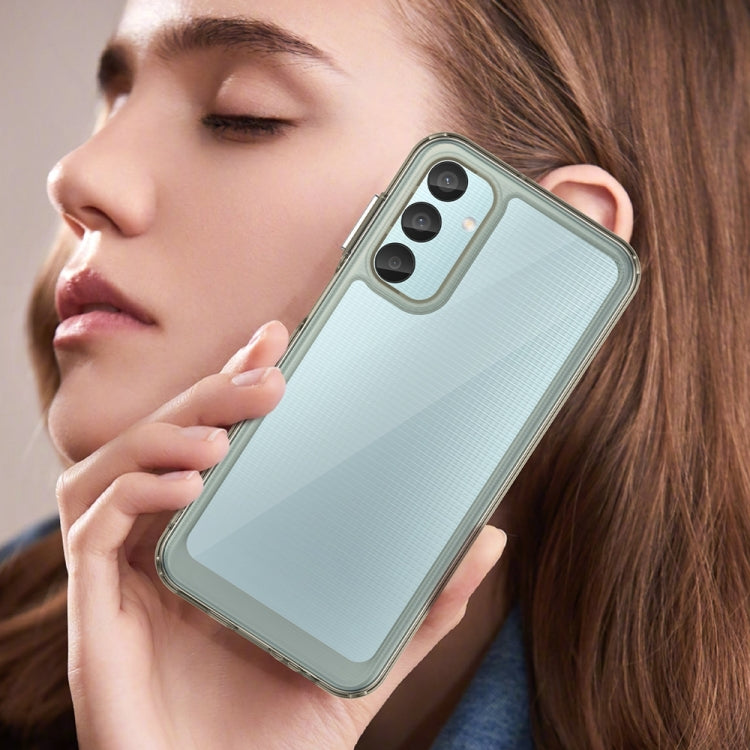 For Samsung Galaxy M15 Colorful Series Acrylic Hybrid TPU Phone Case(Transparent Grey) by buy2fix