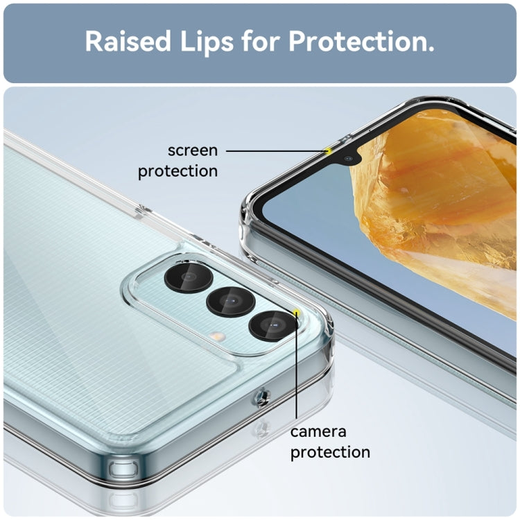 For Samsung Galaxy M15 Colorful Series Acrylic Hybrid TPU Phone Case(Transparent) by buy2fix