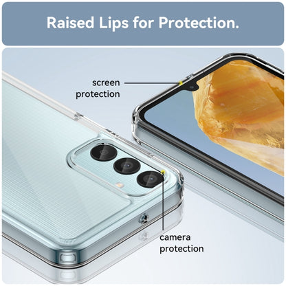 For Samsung Galaxy M15 Colorful Series Acrylic Hybrid TPU Phone Case(Transparent) by buy2fix