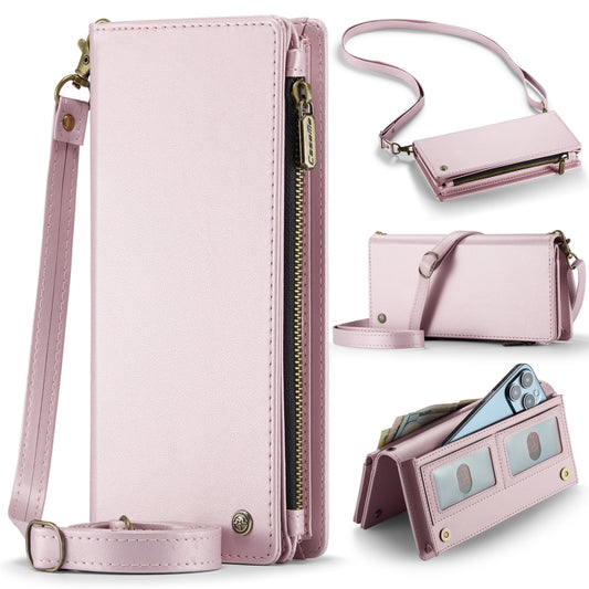 CaseMe ME10 Universal Wallet Phone Case with Lanyard(Pink) - Universal Leather Case by CaseMe | Online Shopping UK | buy2fix