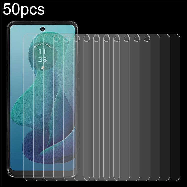 For Motorola Moto G 5G 2024 50pcs 0.26mm 9H 2.5D Tempered Glass Film by buy2fix