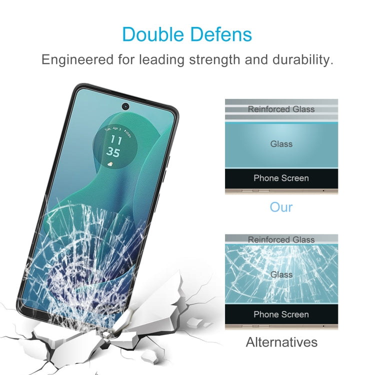For Motorola Moto G 5G 2024 50pcs 0.26mm 9H 2.5D Tempered Glass Film by buy2fix