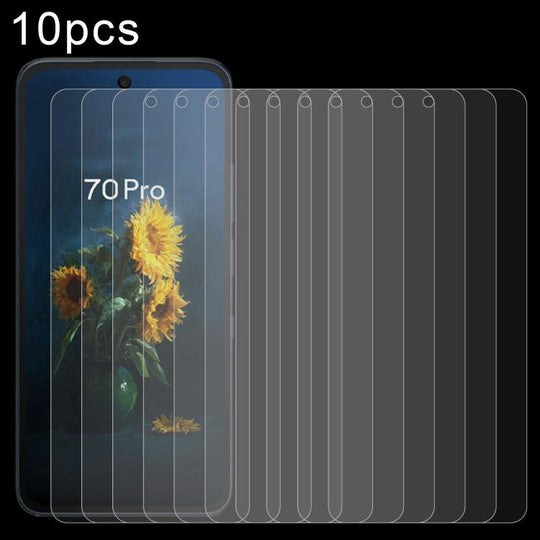 For TCL NxtPaper 70 Pro 5G 10pcs 0.26mm 9H 2.5D Tempered Glass Film