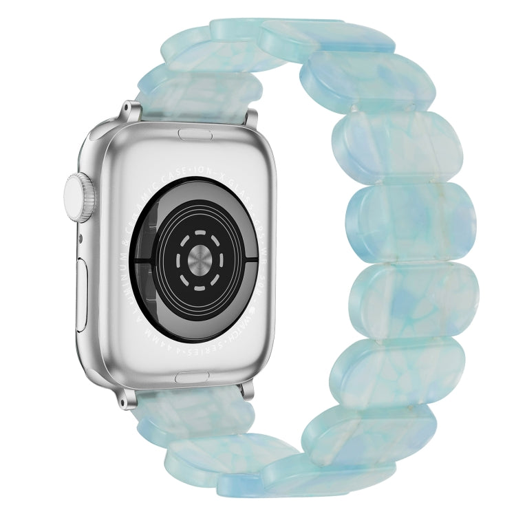 For Apple Watch SE 2023 44mm Stretch Rope Resin Watch Band(Ice Green) by buy2fix