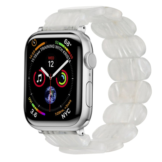 For Apple Watch 42mm Stretch Rope Resin Watch Band(Fluorescent Color) by buy2fix