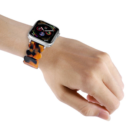 For Apple Watch 42mm Stretch Rope Resin Watch Band(Fluorescent Color) by buy2fix